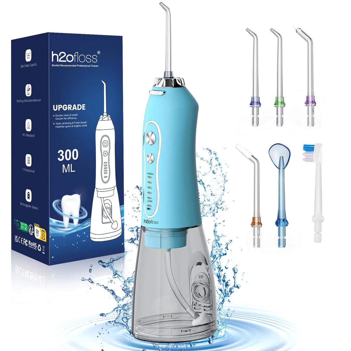 Professional Cordless Water Flosser – Dental Oral Irrigator