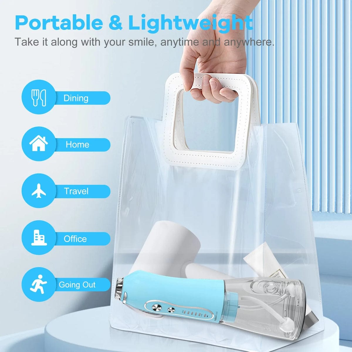 Professional Cordless Water Flosser – Dental Oral Irrigator