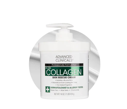 Advanced Clinicals - Spa Size Collagen Skin Rescue Cream - Treviacart