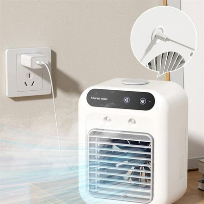 Mini Portable Air Cooler – USB Rechargeable Fan for Room & Car