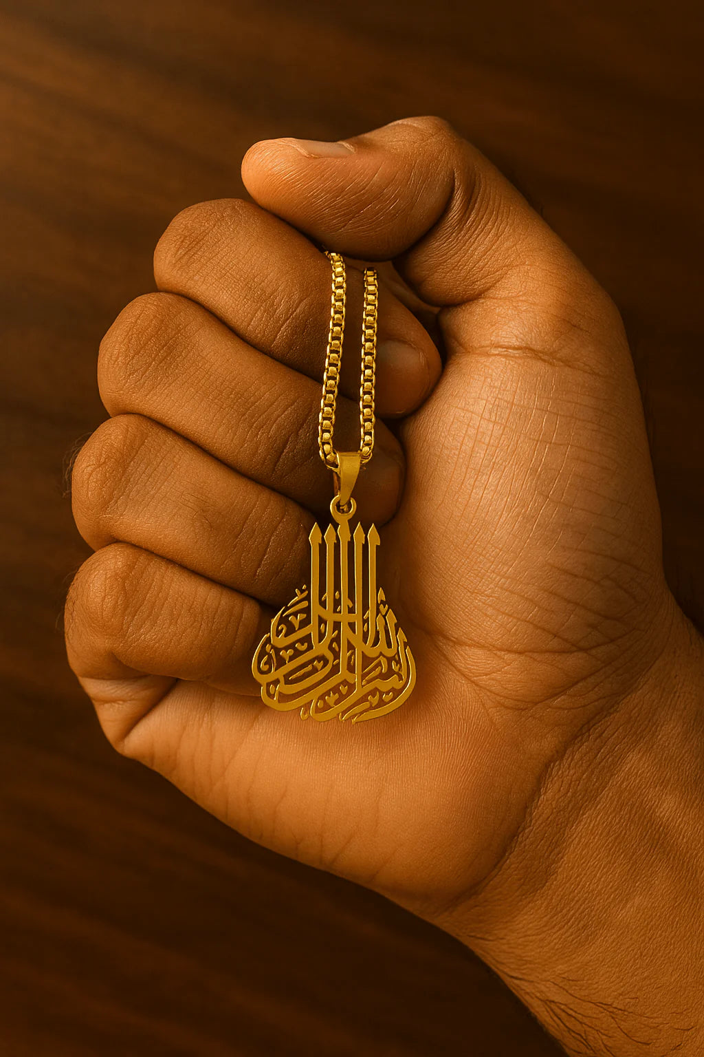 Arabic Calligraphy Design Necklace - Treviacart