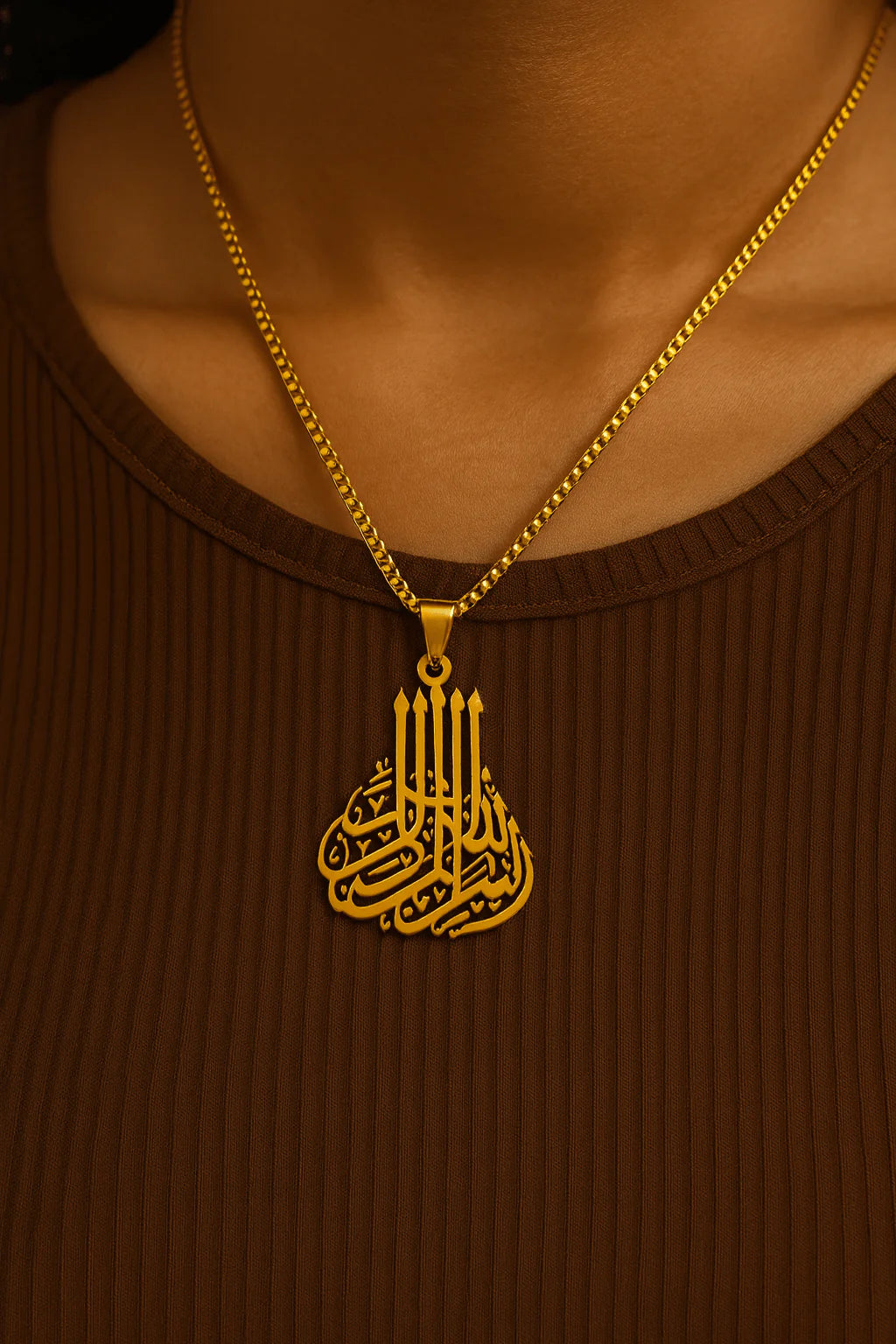 Arabic Calligraphy Design Necklace - Treviacart
