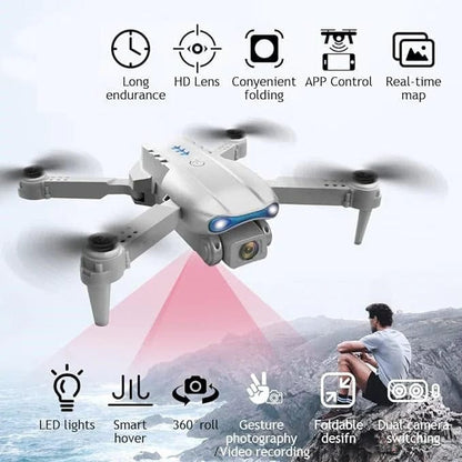 E99 Pro Foldable Drone – Dual HD Camera | WiFi FPV