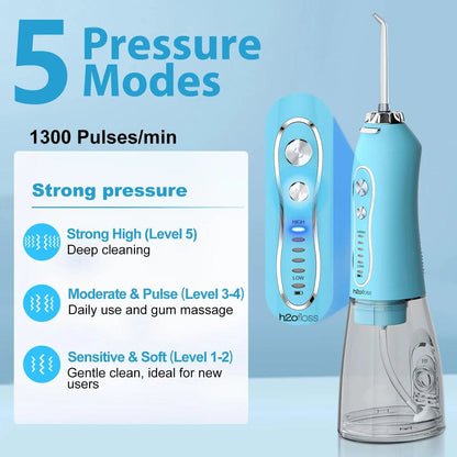 Professional Cordless Water Flosser – Dental Oral Irrigator