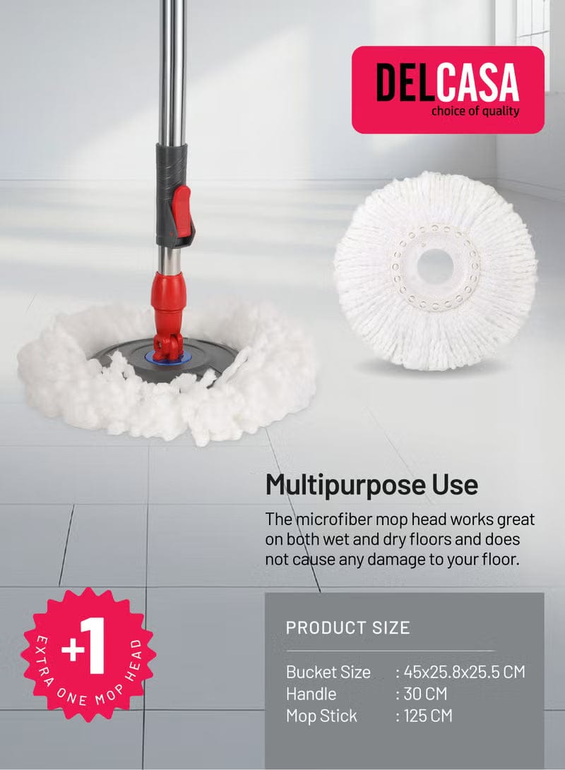 Vileda Easy Wring & Clean spin mop set with foot pedal | Handle 130 cm