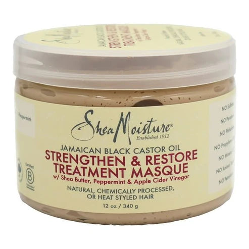 SheaMoisture - Jamaican Black Castor Oil Strengthen & Restore Treatment Masque - Treviacart