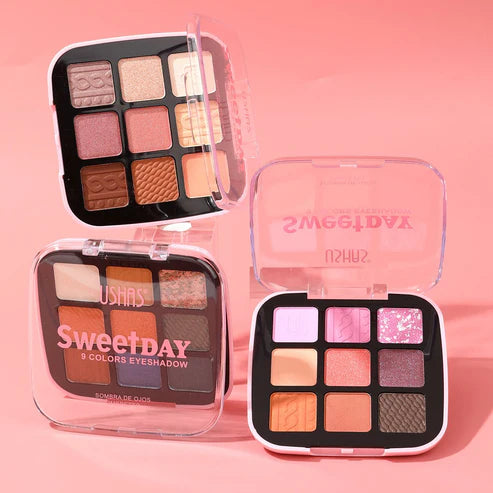 Ushas - Sweetday 9 Colors Eyeshadow - Treviacart