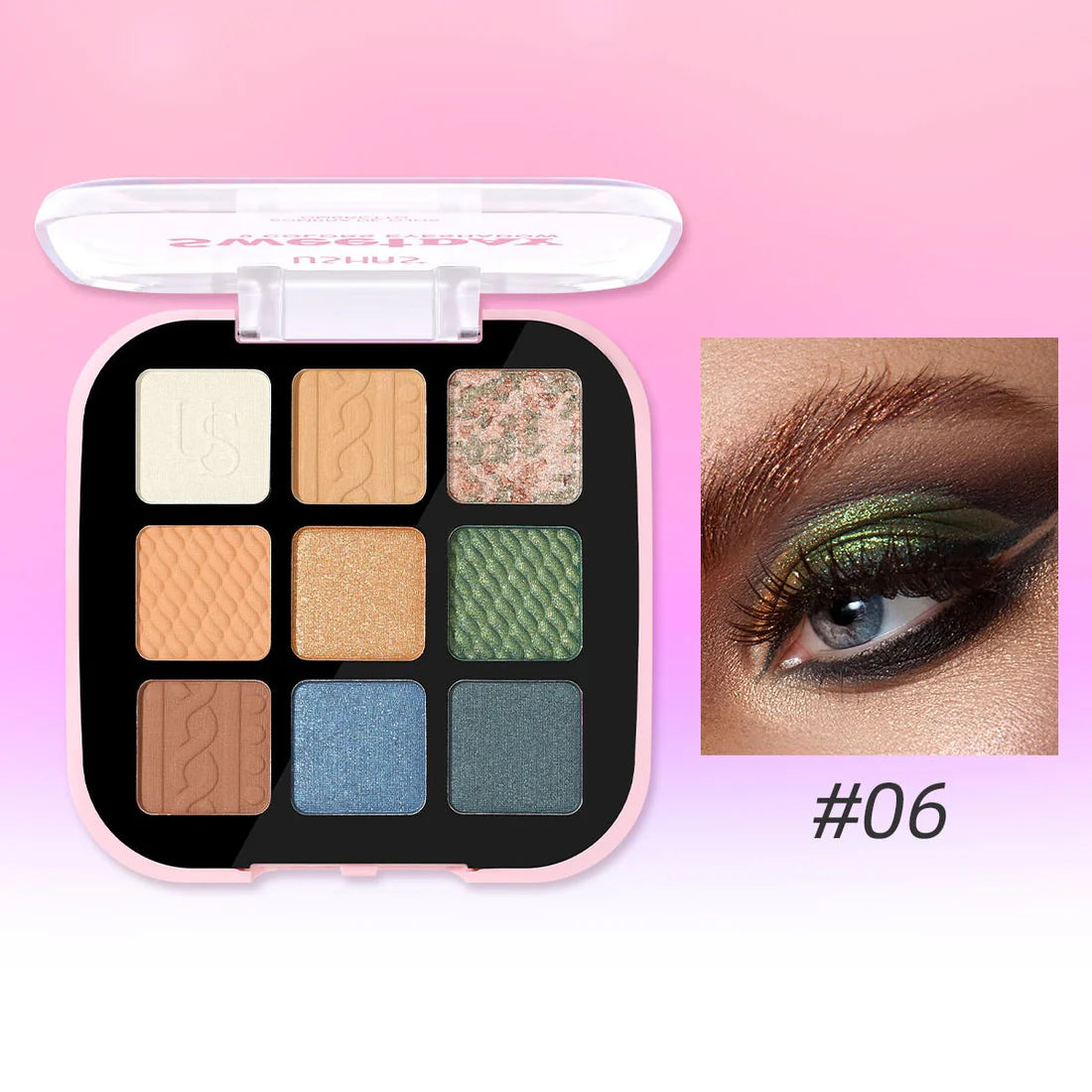 Ushas - Sweetday 9 Colors Eyeshadow - Treviacart