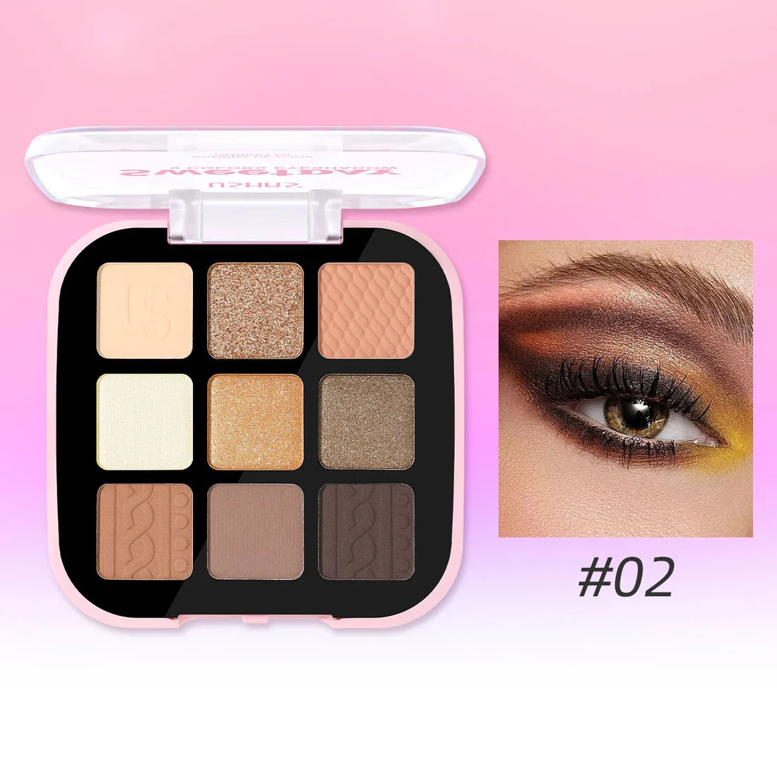 Ushas - Sweetday 9 Colors Eyeshadow - Treviacart